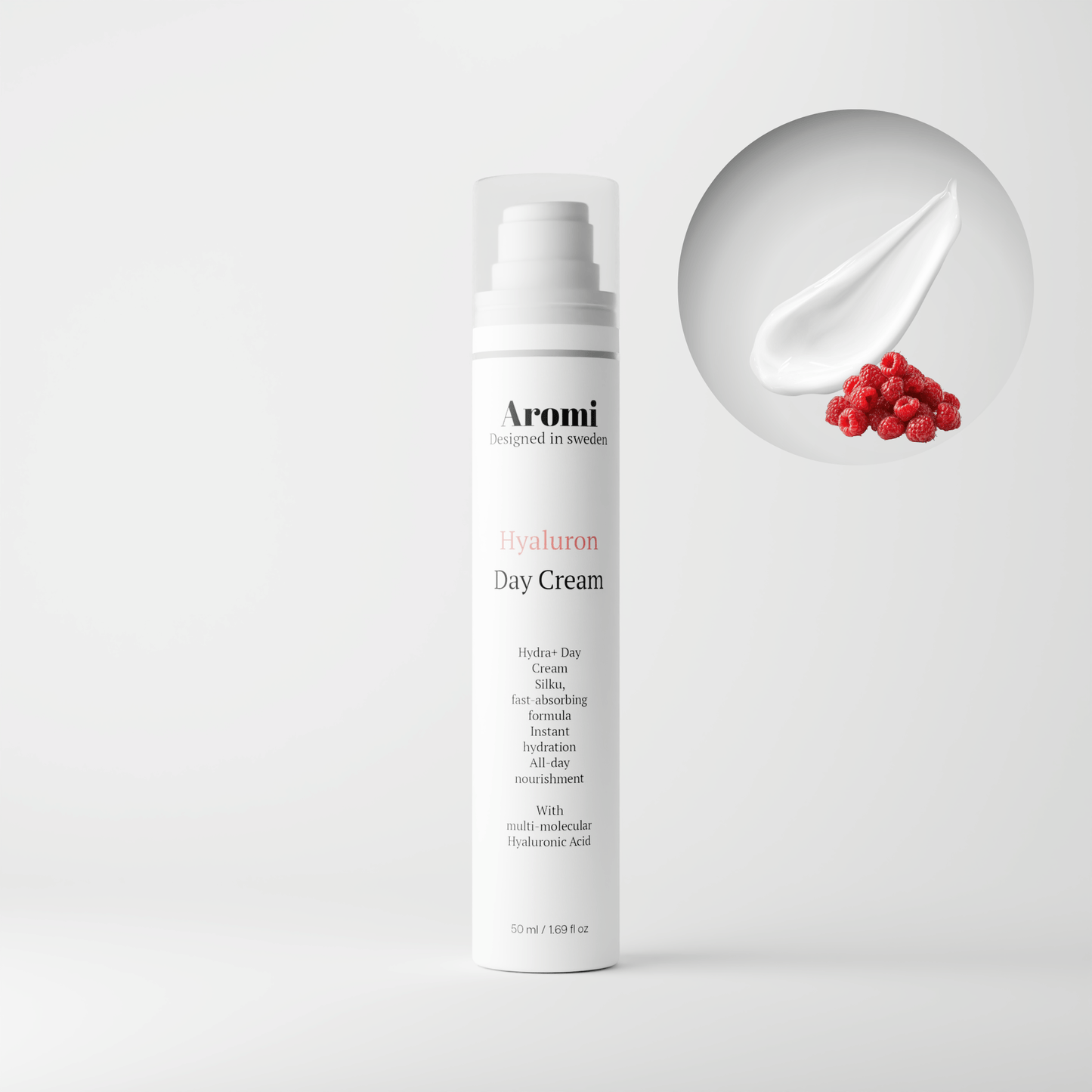 Dagkräm, frontvy vit bakgrund