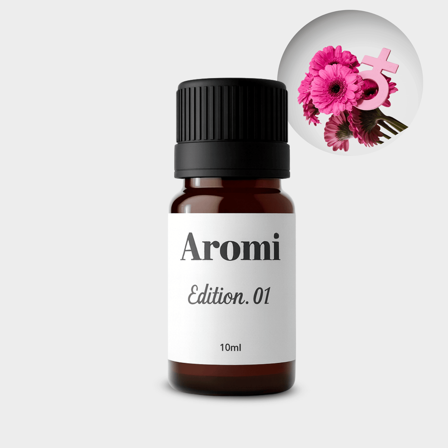 Goda dofter till diffuser, frontvy grå bakgrund