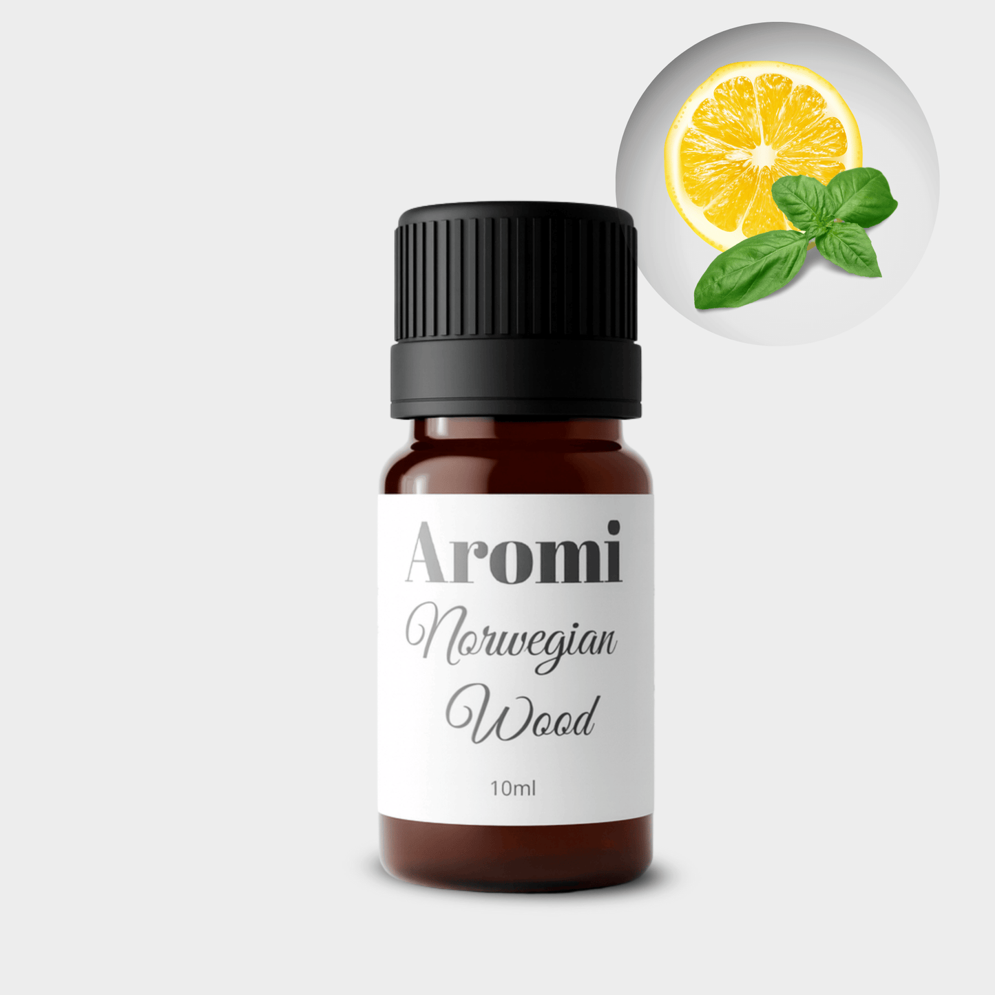 Bästa doftoljorna i flaska för diffuser, frontvy grå bakgrund