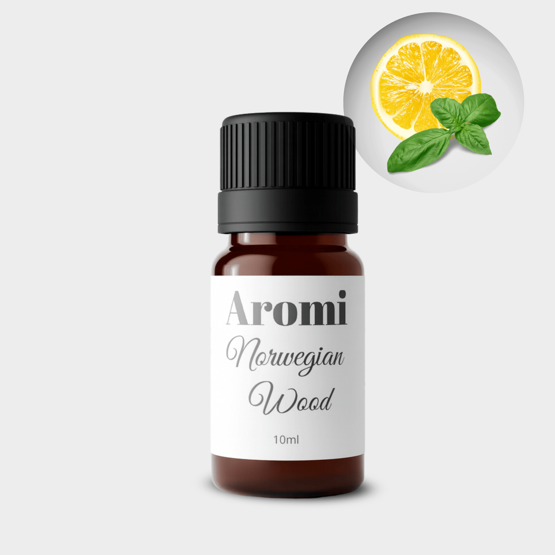 Bästa doftoljorna i flaska för diffuser, frontvy grå bakgrund