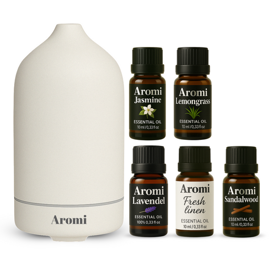 Aromi signaturpaket – Diffuser + 5 dofter